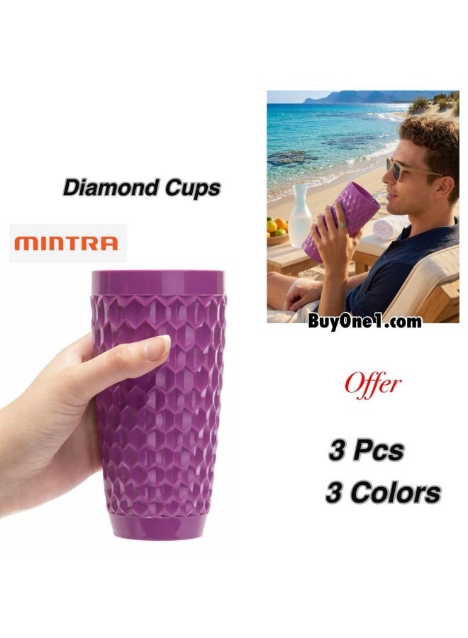 mintra Healthy Wonderful Cup 550 Ml - 3 Pcs - Image 1