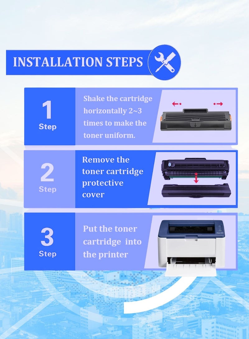 خرطوشة حبر 3020 3025 متوافقة مع طابعة Xerox Phaser 3020 وWorkCentre 3025 106R02773 - Image 4