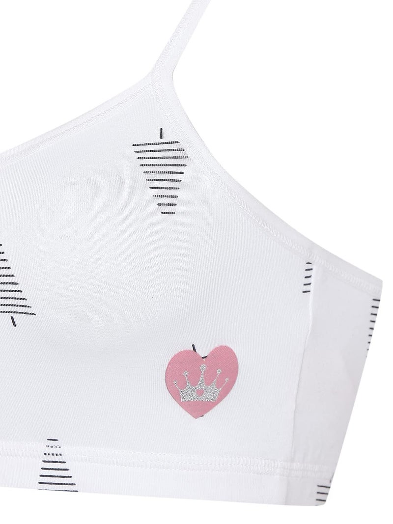 Sillysally Store Sillysally Pack of 3 Girls Beginners Sportsbra Non Padded Non Wired Double Layered Fabric Cotton - Image 4
