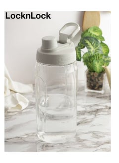 LOCK & LOCK LocknLock Active 1.5L White Water Bottle - Durable, Easy Grip, Leak-Proof with Hidden Finger Loop  - Image 2
