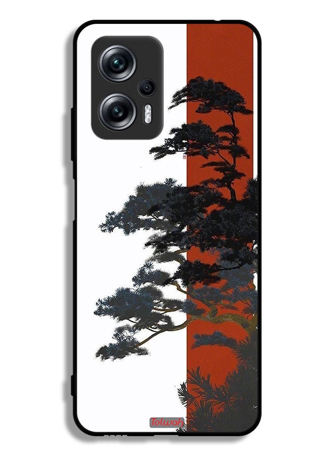 Tolwak Xiaomi Redmi Note 11T Pro Plus 5G Protective Case Cover Tree Artwork - Image 2