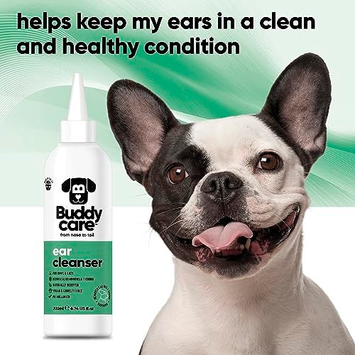 Buddycare Dog Ear Cleanser Soothing Ear Cleaning Solution for Dogs | Naturally Derived Ingredients With Aloe Vera (200ml) - Image 3