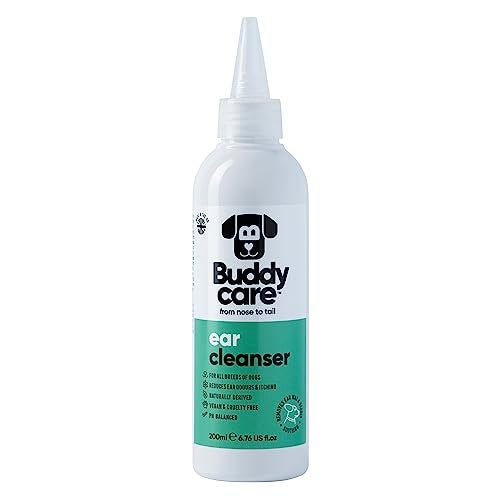 Buddycare Dog Ear Cleanser Soothing Ear Cleaning Solution for Dogs | Naturally Derived Ingredients With Aloe Vera (200ml) - Image 1