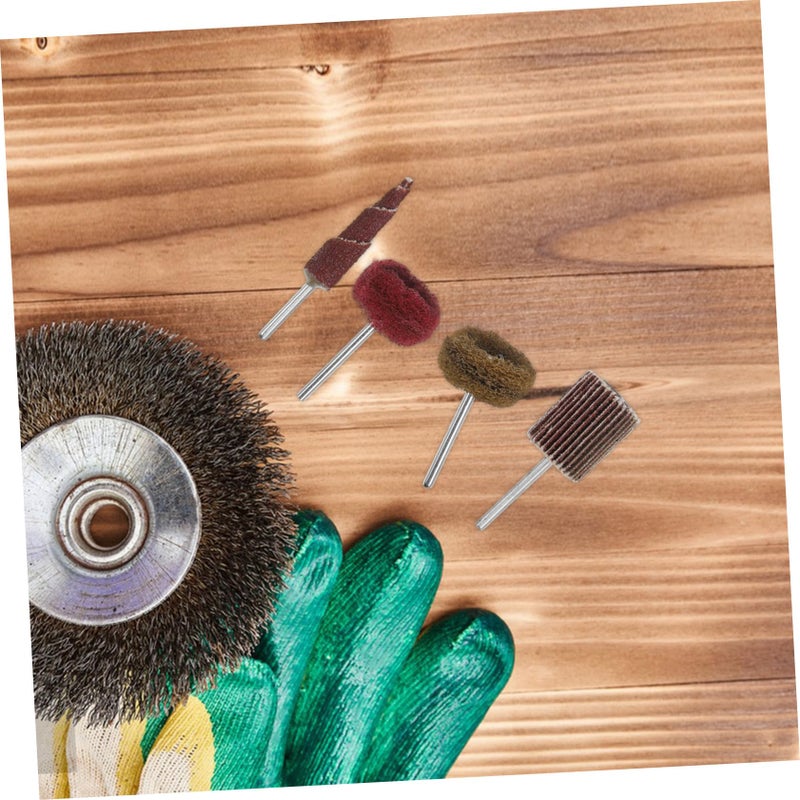 50Pcs Double Sided Scouring Pad Flap Wheel Sandpaper Grinding Heads for Drill Sander Polishing - Image 5