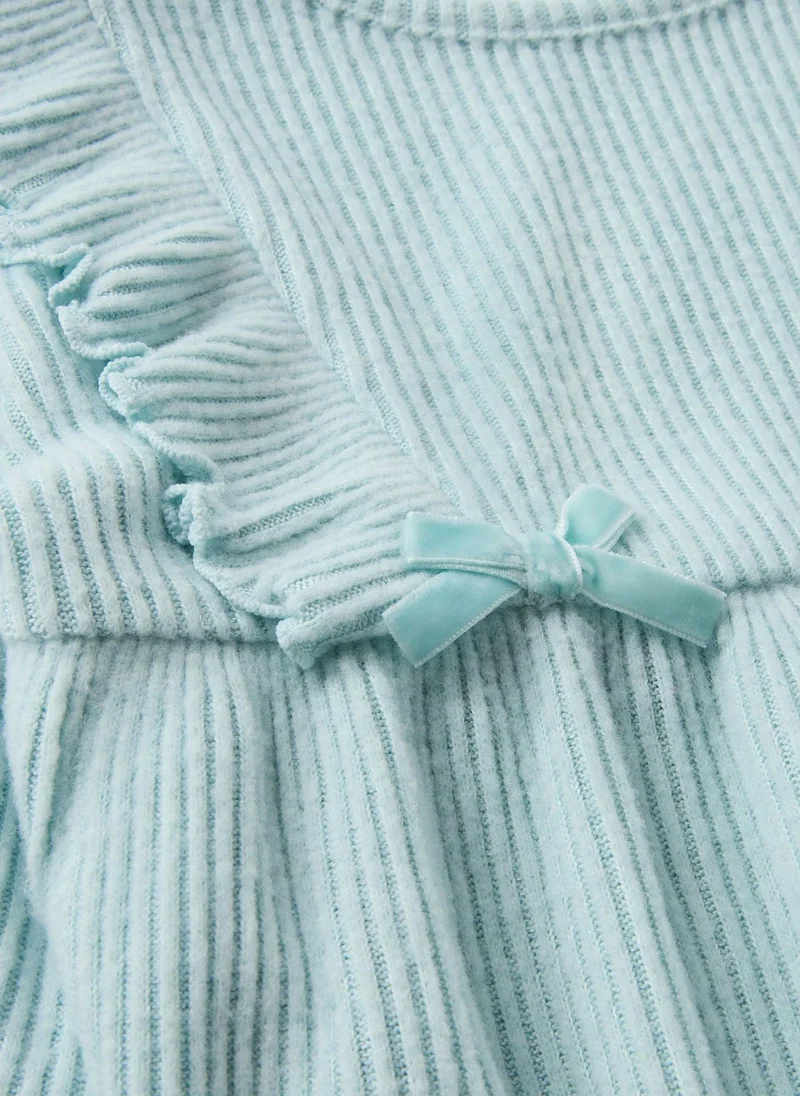 ماتلان طقم شتوي أزرق للبنات