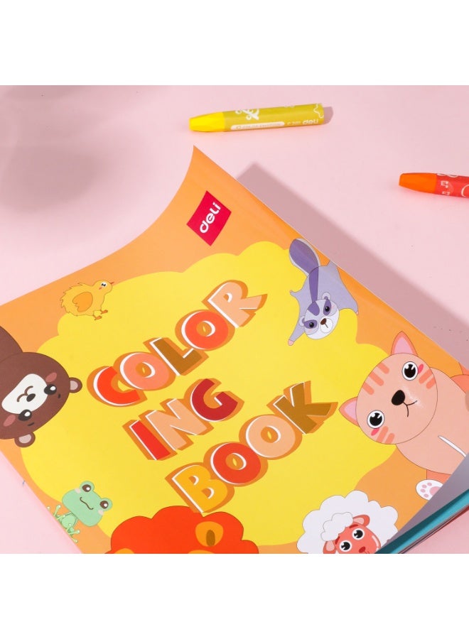 Deli EN044 Ocean Animals Coloring Book for Kids 鈥?Underwater Theme Drawing Pad with Cute Sea Creatures, Educational Art Activity for Toddlers & Preschoolers, Ages 3+. - Image 3