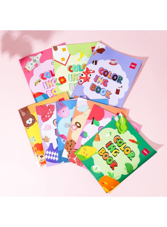 Deli EN044 Ocean Animals Coloring Book for Kids 鈥?Underwater Theme Drawing Pad with Cute Sea Creatures, Educational Art Activity for Toddlers & Preschoolers, Ages 3+. - Image 2