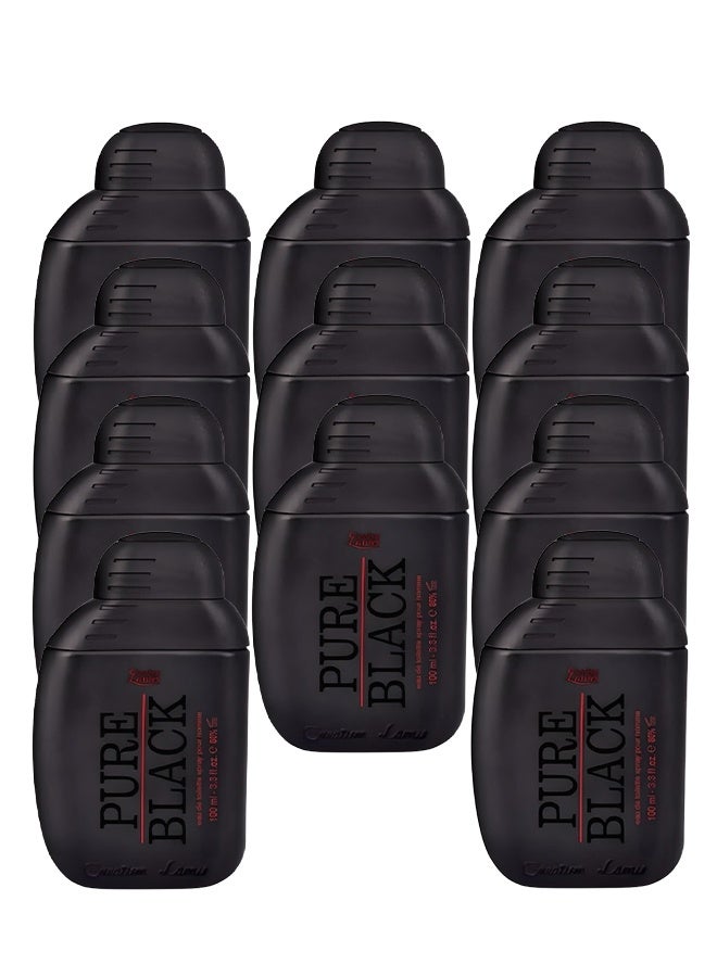 Creation Lamis 11 Pieces Pure Black Perfume For Men 100ml EDT - Image 1