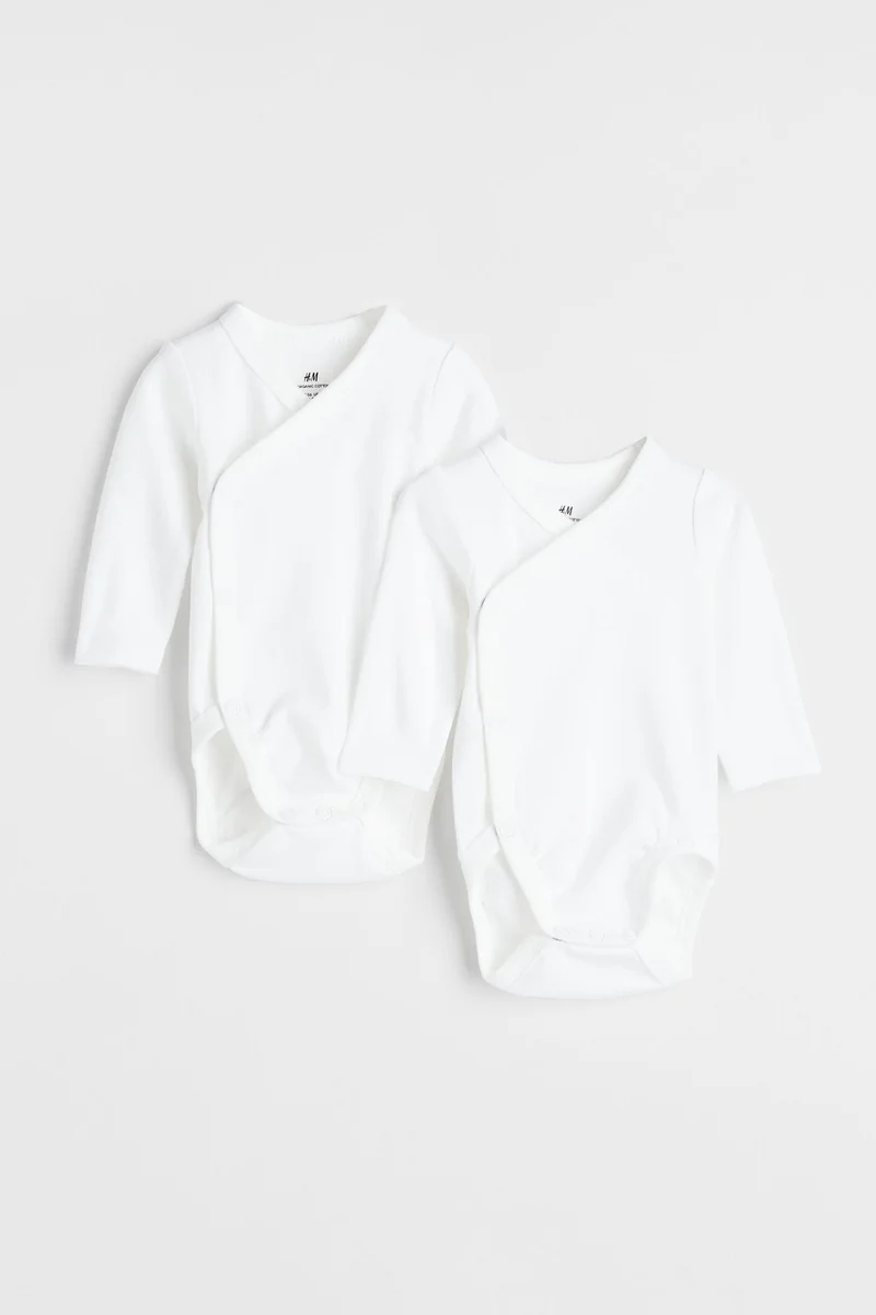 H&M 2-pack long-sleeved bodysuits