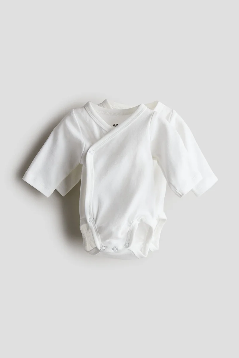 H&M 2-pack long-sleeved bodysuits
