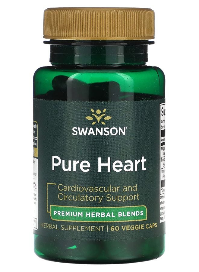 SWANSON Pure Heart 60 Veggie Caps
