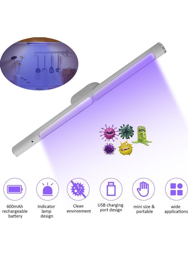 نيبمينينت UV Cabinet Lamp Light Silver 31x3x4.5cm - Image 1