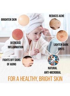 Herblov Turmeric Soap Bar For Face & Body - Natural Turmeric Skin Soap Wash For Dark Spots, Intimate Areas, Underarms - Turmeric Brightening Face Soap Cleanses Skin, Great For Acne, Scars  - Image 2