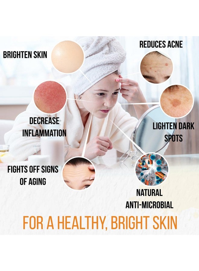 Herblov Turmeric Soap Bar For Face & Body - Natural Turmeric Skin Soap Wash For Dark Spots, Intimate Areas, Underarms - Turmeric Brightening Face Soap Cleanses Skin, Great For Acne, Scars - Image 2