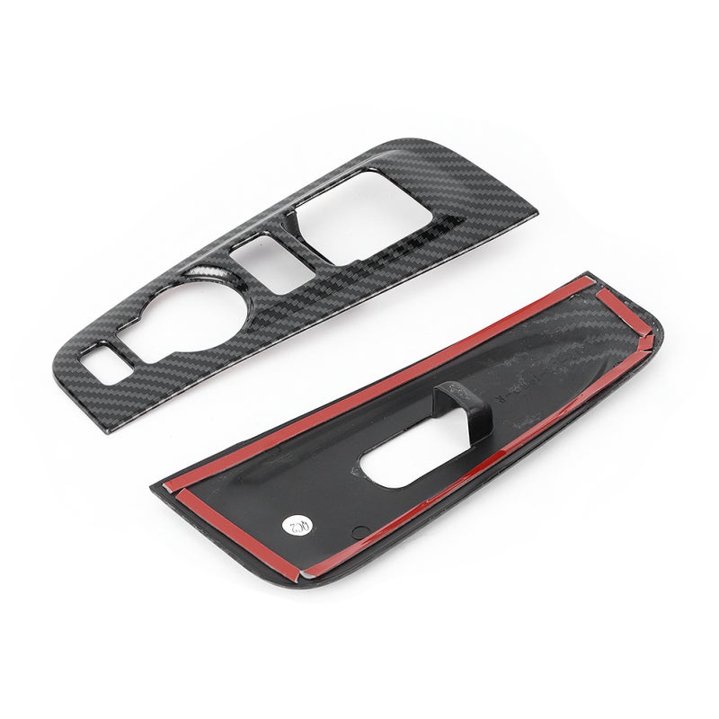 Carbon Fiber Window Armrest Trim: Self Adhesive ABS Material - Gloss Scratch Resistant Car Interior Trim for Hyundai Grand Starex H1 2019 - Image 4