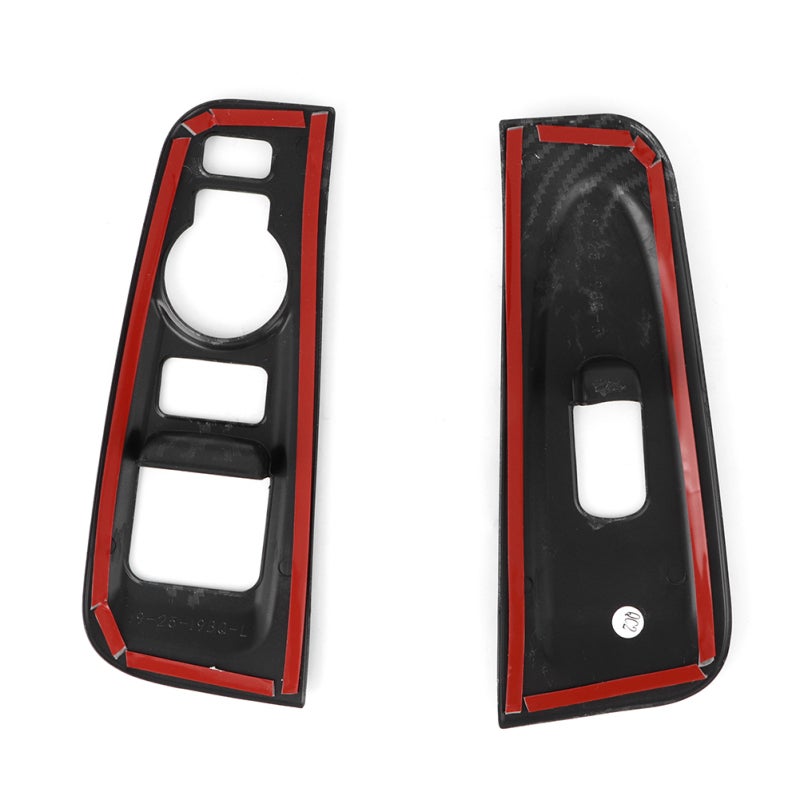 Carbon Fiber Window Armrest Trim: Self Adhesive ABS Material - Gloss Scratch Resistant Car Interior Trim for Hyundai Grand Starex H1 2019 - Image 1