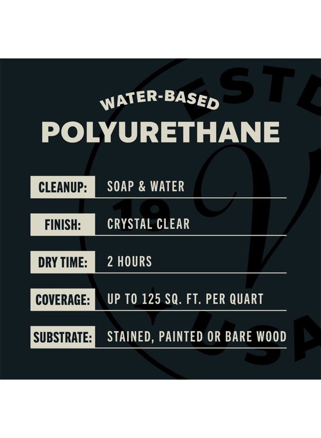 VARATHANE 200241H-2PK بولي يوريثان نهائي قائم على الماء، تشطيب ساتان، ربع جالون (عبوة 2) - Image 5