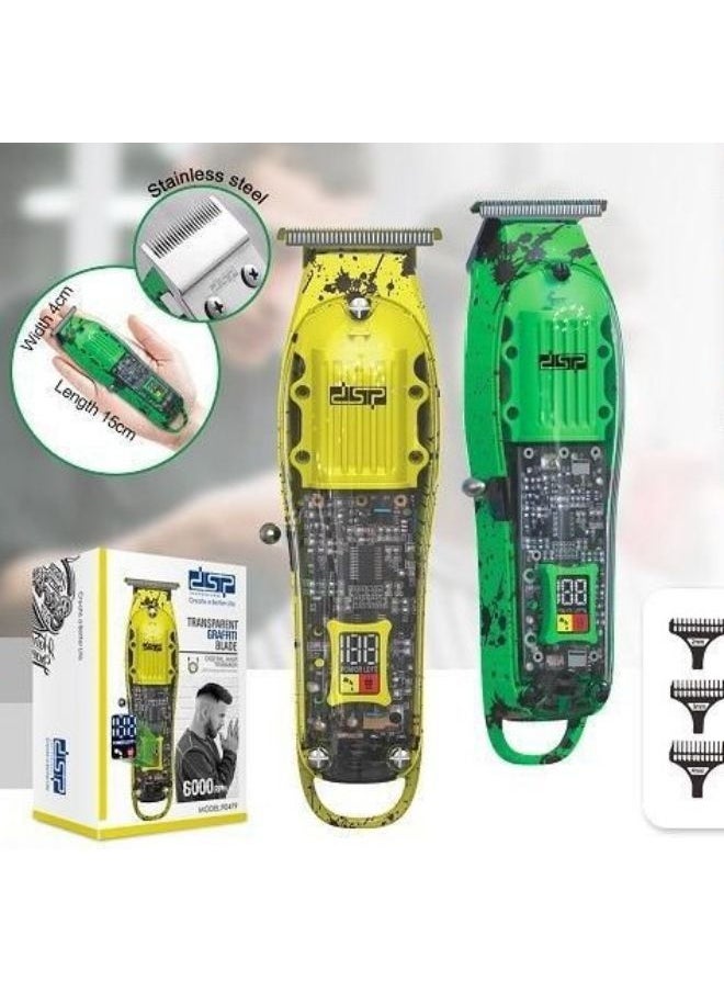 DSP - DSP Transparent Professional Adjustable Blade Clipper Set Multicolor - Image 1