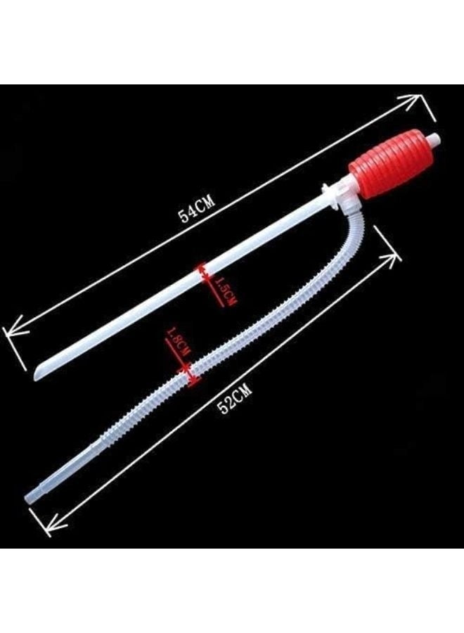 Hand Pump for Liquid Transfer Pump Siphon Pump, Manual Suction Pipe Pump for Liquid Transfer and Travel, Portable Car Oil Suction Tube Pump - Image 4