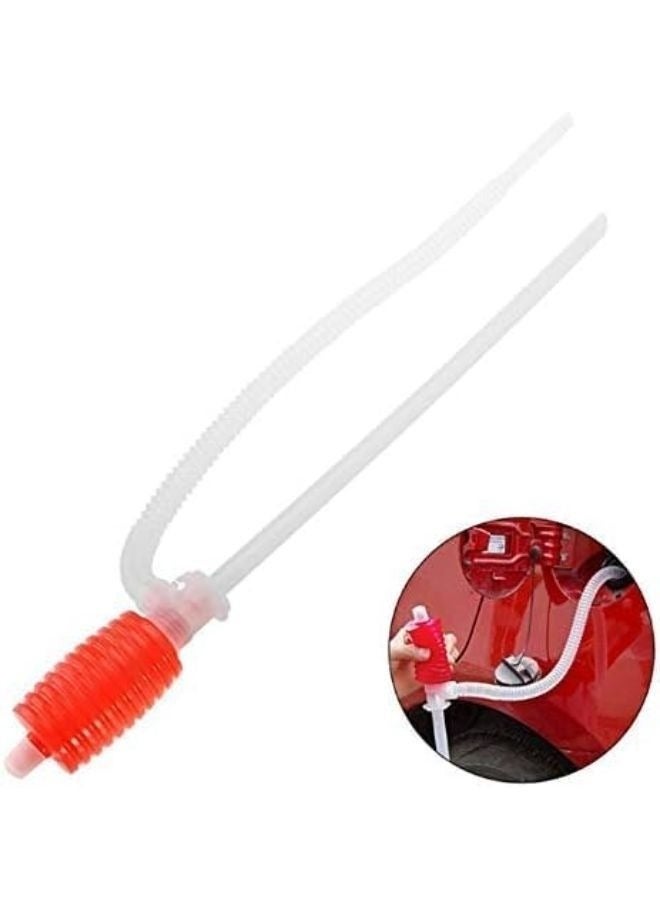 Hand Pump for Liquid Transfer Pump Siphon Pump, Manual Suction Pipe Pump for Liquid Transfer and Travel, Portable Car Oil Suction Tube Pump - Image 2
