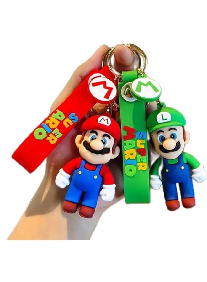 3D Super Mario Keychain 2 PCS