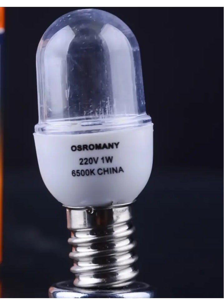 لمبه ثلاجه ليد شعبى ابيض بالب بلاستيك شفاف