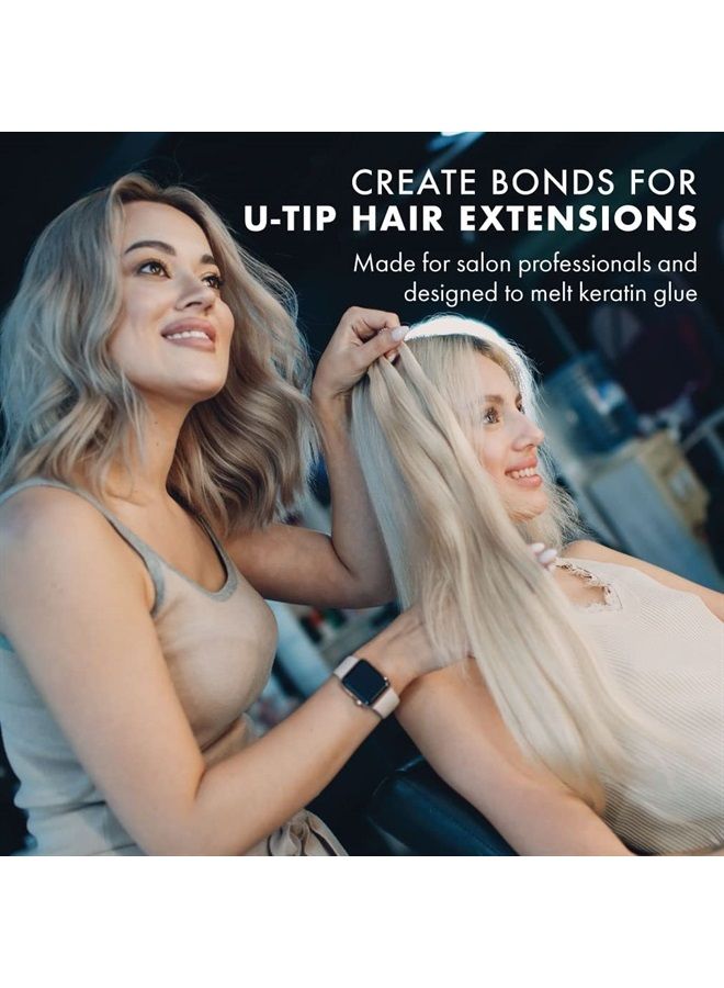 EVERLONG Hair Extension Fusion Bonding Tool by Everlong Hair, Patented Professional Grade Ergonomic Patented Design Keratin Glue Melting Connector Wand U-tip, Keratip, Fusion 100% Remy Human Hair Extensions - Image 2