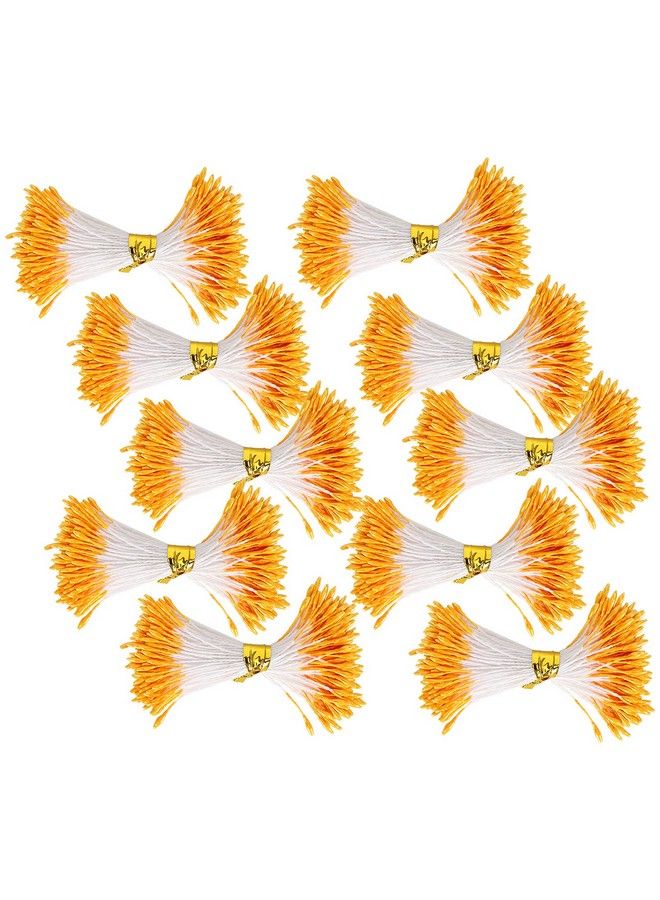 GLOGLOW 900Pcs Flower Stamen Pearl Stamen Pistil Artificial Bouquet Double End Mini Artificial Flower Stamen Making Diy Stamen Flower(1Mm) - Image 2