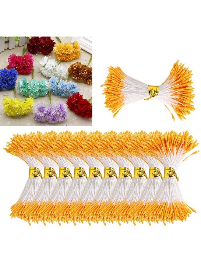 GLOGLOW 900Pcs Flower Stamen Pearl Stamen Pistil Artificial Bouquet Double End Mini Artificial Flower Stamen Making Diy Stamen Flower(1Mm) - Image 4