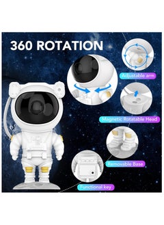 توبيب جهاز عرض الفضاء Tobeape®Star Galaxy Night Light Space لرواد الفضاء، مصباح سقف LED رائد الفضاءمع سديم نجمي، مؤقت وجهاز تحكم عن بعد، ديكور جمالي لغرفة الأطفال، هدايا الاعياد  - Image 4