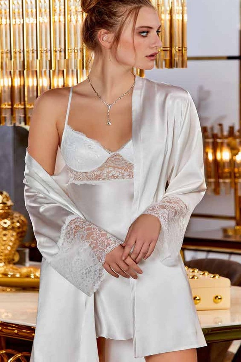Jeremi Dowry Lace Satin Set of 6  - Image 1