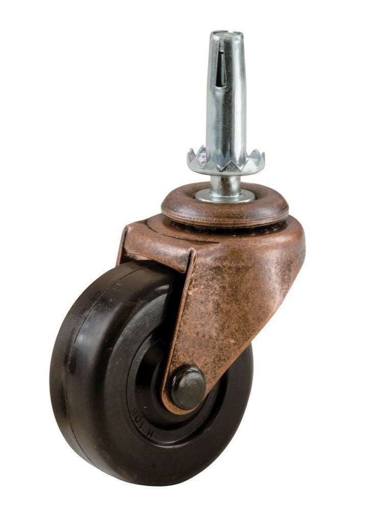 Shepherd Hardware 9347 1-5/8-Inch Medium Duty Stem Caster, 2-Pack