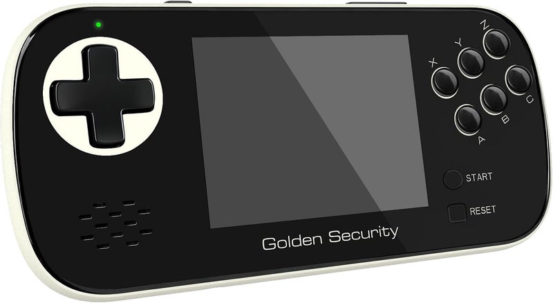 Golden Security لعبة محمولة للأطفال، وحدة تحكم ألعاب ريترو مع 156 لعبة فيديو ريترو، وحدة تحكم ألعاب محمولة مع بطارية قابلة لإعادة الشحن وشاشة LCD بحجم 3.5 بوصة، هدايا إلكترونية صغيرة للأولاد والبنات (أبيض) - Image 1