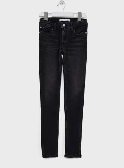 Calvin Klein Jeans Kids Mid Wash Skinny Jeans