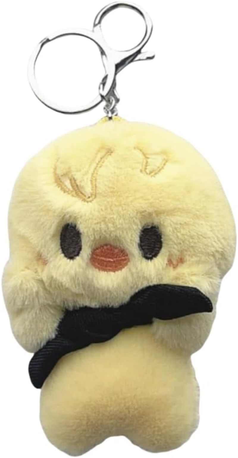 Kpop Plush Keychain: 15*5*5cm Yellow Sturdy Metal Clasp - Pocket-Sized 3 Inches Exquisite Embroidery for Stray Kids Fans, STAYs - Image 3