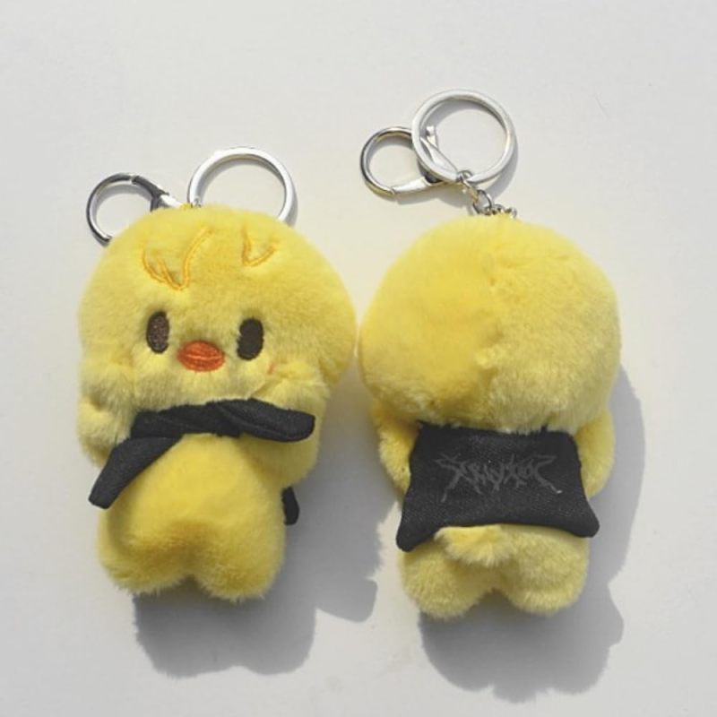 Kpop Plush Keychain: 15*5*5cm Yellow Sturdy Metal Clasp - Pocket-Sized 3 Inches Exquisite Embroidery for Stray Kids Fans, STAYs - Image 2