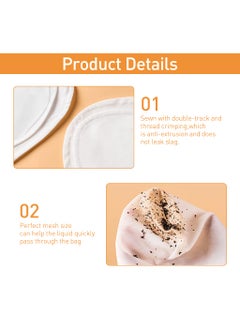 SUPVOX Supvox® Kitchen Nut Milk Bag Thai Tea Strainer Reuseable Fabric Straining Bag with Stainless Steel Handle Detachable Straining Bag Design Utility Straining Bag for Milk Tea, Cheese-Making  - Image 4