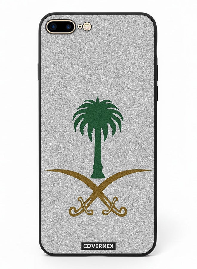 Covernex Apple iPhone 8 Plus Protective Case Cover Printed Featuring Saudi Arabian National Emblem - Image 2