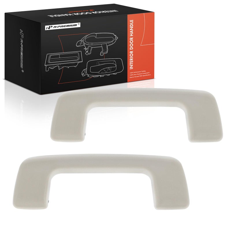 A-Premium APremium 2Pcs Interior Grab Handles Compatible with Ford Fusion 20062009 Lincoln MKZ 20072012 Zephyr 2006 Mercury Milan 20062011 Beige Front Driver and Passenger Side - Image 2