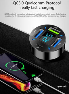 Joyeworld 4 In 1 USB Car Charger QC3.0 PD20W  - Image 2