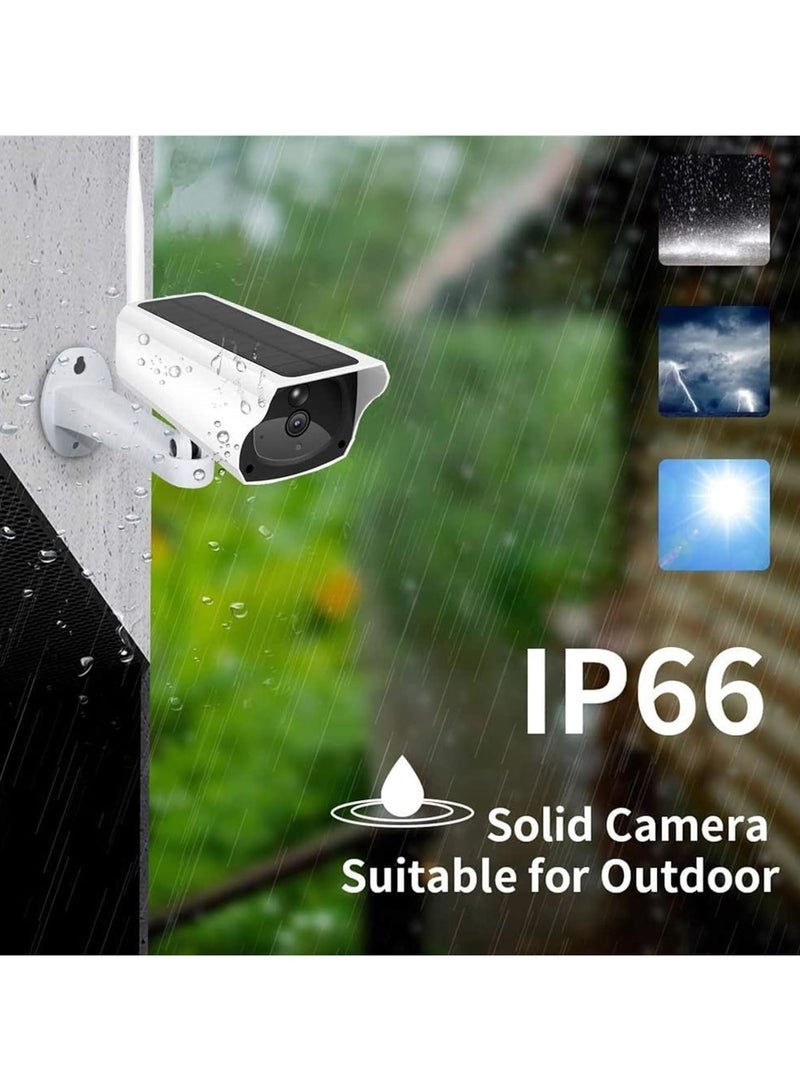 AROAQ Solar Security Cameras Wireless Outdoor 1080p HD Wireless Solar Wifi Camera Smart Home Security Surveillance Outdoor Camera CCTV Video Monitor Motion Detection IP Cam For Security (With 128GB Card) - Image 5