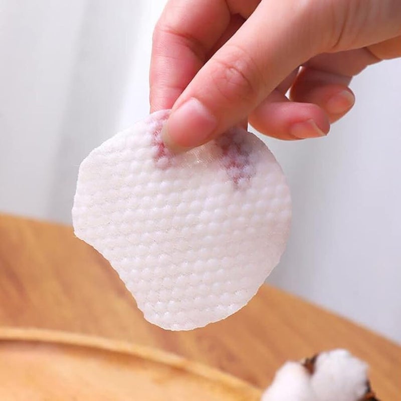 Mipcase 900 قطعة من وسادات الماكياج البيضاء السميكة، وسادات تنظيف الوجه غير المنسوجة، نسيج اللؤلؤ - Image 4