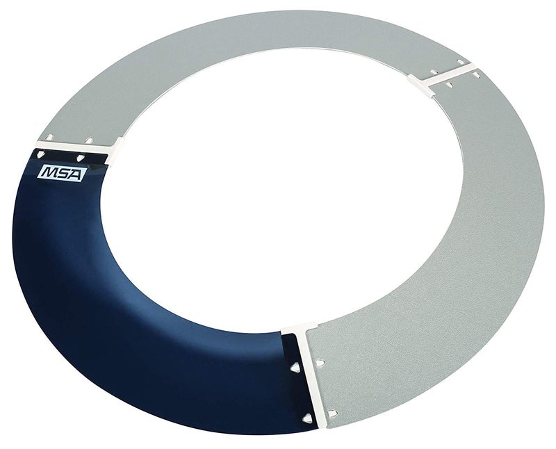 MSA 697410 V-Gard Sun Shield - Standard V-Gard Hat/Full Brim Attachment, Polyurethane Brim Extender, Smoke-Tinted Lexan, Added Sun & Heat Protection, Reusable & Replaceable Hard Hat Accessory - Image 1