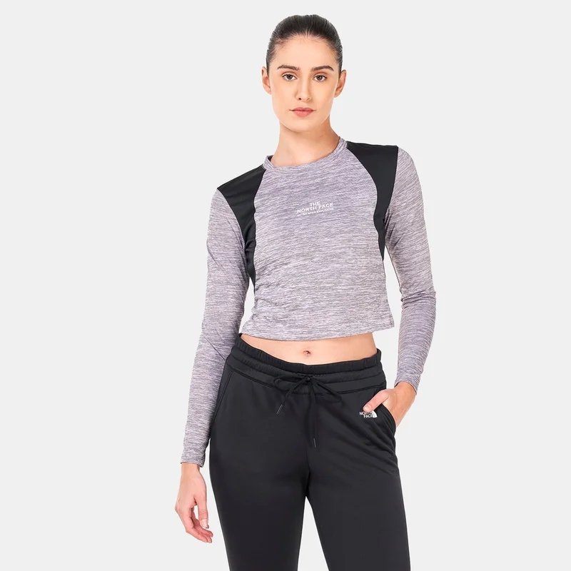 ذا نورث فيس تيشيرت ماونتن اثيليتكس بأكمام طويلة للنساء