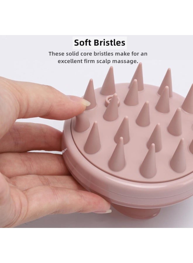Loquat 【Hair Scalp Scrubber Shampoo Brush with Dispenser】– Silicone Scalp Massager  Exfoliating Brush for Deep Cleansing, Dandruff Removal  Hair Growth – Long-Nail Friendly Shower Tool for All Hair Types ( - Image 4
