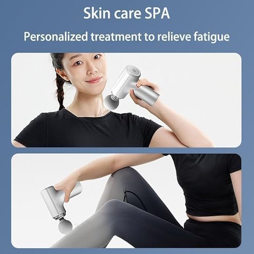 RAEMAO Charge Go Massage Gun | Body Massager for Pain Relief | Massage Gun for Back Leg & Full Body | Body, Neck, Shoulders, Back, Arms & Feet Massager | 4 Specialized Heads For Full Body Pain Relief (Multi Colour) - Image 4