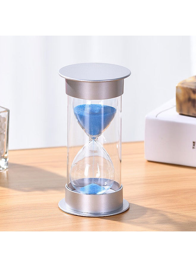 Extreme Space Jidukongjian Silver Lid Sandglass Set, 5-minute Children's Study Timer, Birthday Gift, Shatterproof Ornament - Image 2