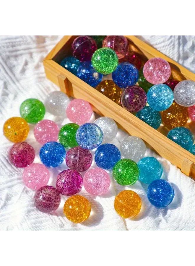 16Pcs Glitter Jumping Balls For Kids Party Favors Pinata Fillers And Outdoor Games - Image 1