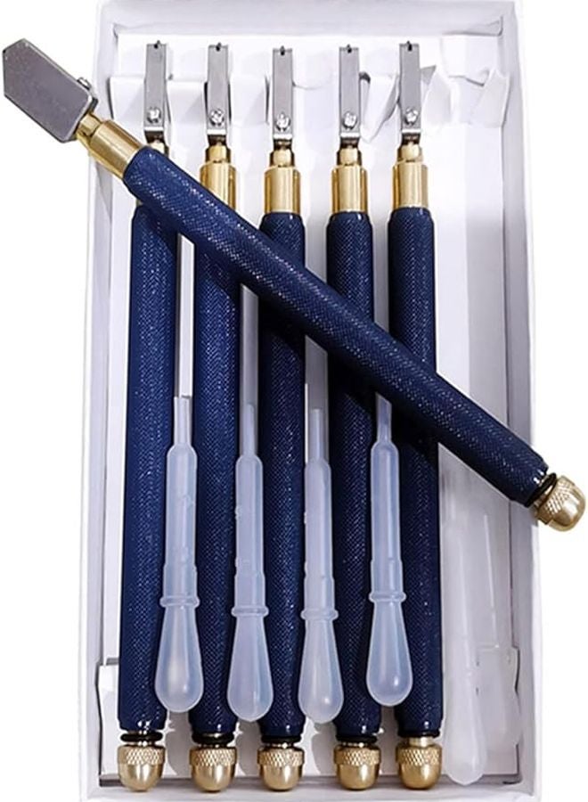 TC 17 Straight Head Glass Cutter Anti Slip Metal Handle Hand Tool - Image 2