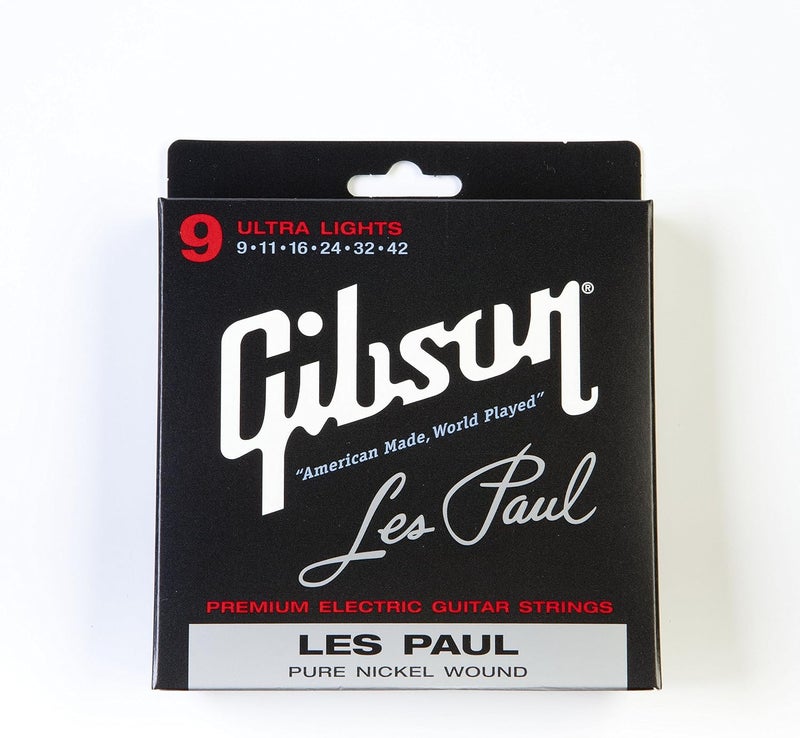 Gibson Les Paul SEG-LP9 Extra Light Nickel Plated Electric Guitar Strings - Image 1